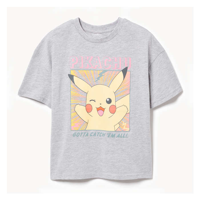 Kid Girls' Pokemon Pikachu T-Shirt